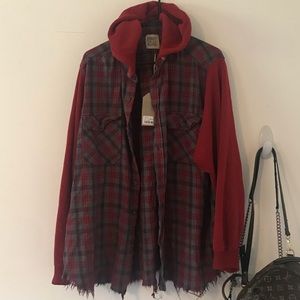 NWT LF FURST HOODED FLANNEL